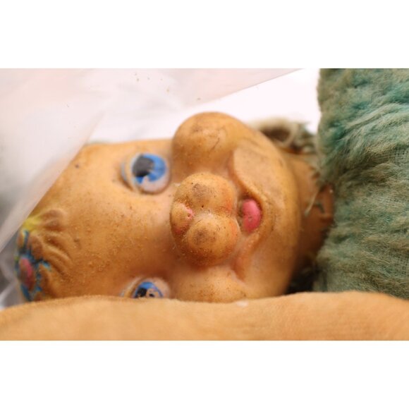 Lot 6 Vintage Plush Rubber Face Doll Stuffed Animal Toys NEED REPAIR SAVE THEM! - Picture 8 of 13